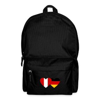 Peru Deutschland Herz Flagge - Rucksack - Schwarz - Vorne