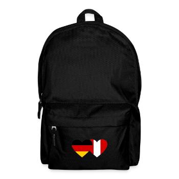 Deutschland Peru Herz Flagge - Rucksack - Schwarz - Vorne