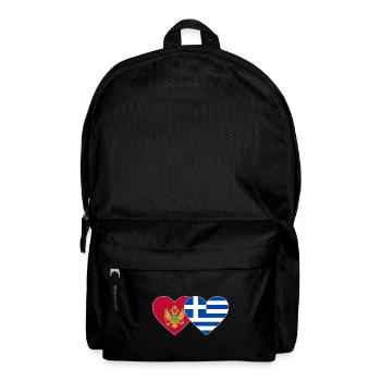 Montenegro Greece flag - Backpack - black - Front