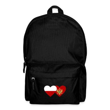 Polen Montenegro Flagge - Rucksack - Schwarz - Vorne