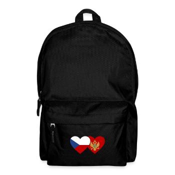 Tschechien Montenegro Flagge - Rucksack - Schwarz - Vorne