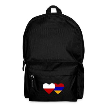 Polen Armenien Flagge Herz - Rucksack - Schwarz - Vorne