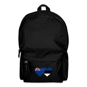 New Zealand Estonia flag - Backpack - black - Front