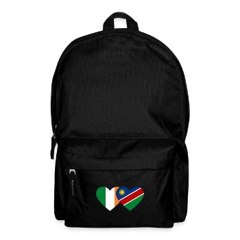 Ireland Namibia Flag Heart - Backpack - black - Front