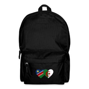 Namibie Algérie Drapeau Coeur - Sac à dos - noir - Devant