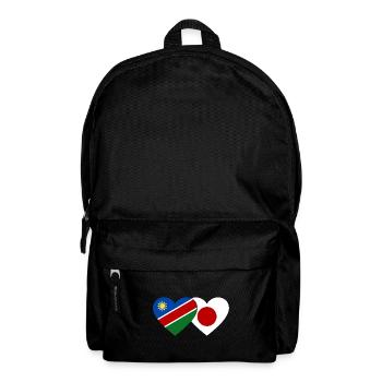 Namibia Japan Flagge Herz - Rucksack - Schwarz - Vorne