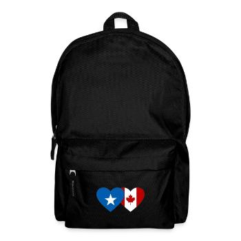 Somalia Kanada Flagge Herz - Rucksack - Schwarz - Vorne