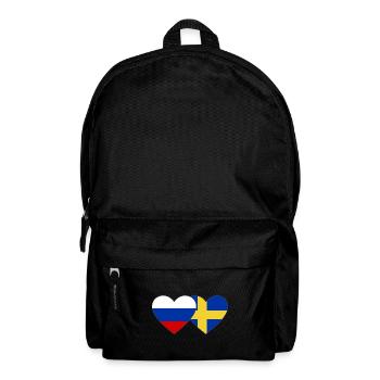 Drapeau de la Suède Russie - Sac à dos - noir - Devant