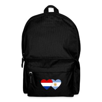 Hollande Argentine Drapeau Coeur - Sac à dos - noir - Devant