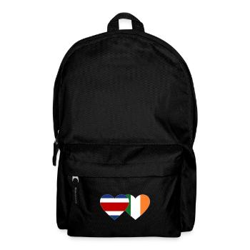Coeur du drapeau de l’Irlande du Costa Rica - Sac à dos - noir - Devant