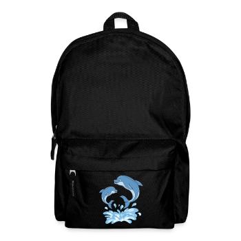 Mer des grands dauphins - Sac à dos - noir - Devant