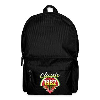 Pastèque Vintage 1982 40 Ans Anniversaire - Sac à dos - noir - Devant
