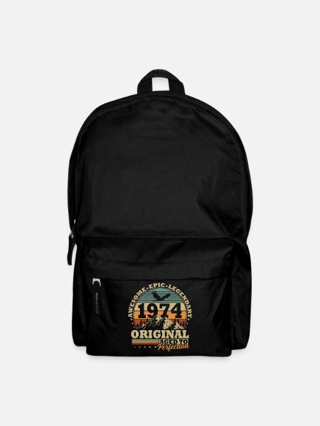 1974 Vintage Jahrgang Geburtstag Retro Geschenk - Rucksack - Schwarz