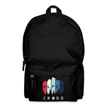Alpen Cross 2025 - Fahrrad Wandern Routen - Rucksack - Schwarz - Vorne