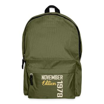 Born in November 1978 - Edition 1978 - Backpack - olive green - Front