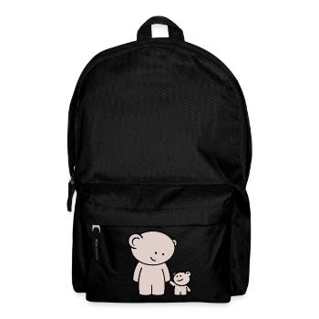 Teddy Geschwister - Süße Teddybären Teddys Bären - Rucksack - Schwarz - Vorne