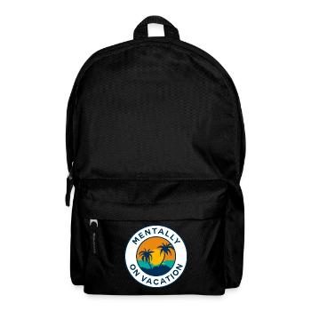Mental im Urlaub - Rucksack - Schwarz - Vorne