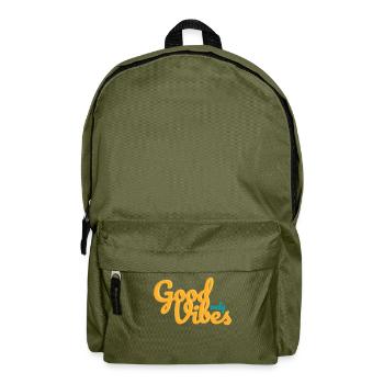 Good Vibes Only - Backpack - olive green - Front