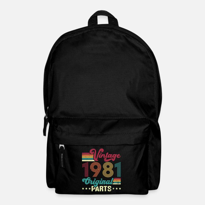 Vintage 1981 Original, Geburtstagsgeschenk - Rucksack - Schwarz