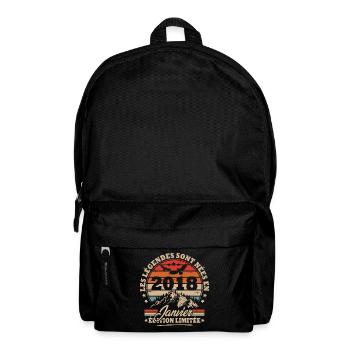 Cadeau D'anniversaire Nées En Janvier 2018 - Sac à dos - noir - Devant
