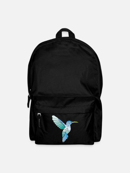 Hummingbird geometric blue - Backpack - black