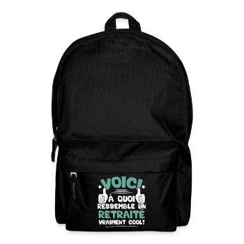 Voici à quoi ressemble un Retraité vraiment cool - Sac à dos - noir - Devant