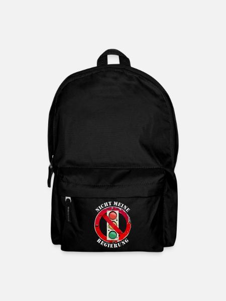 Ampel Nicht meine Regierung - Rucksack - Schwarz