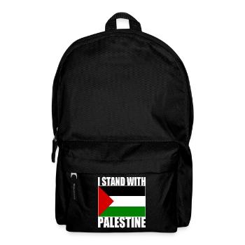 I stand with palestine - Sac à dos - noir - Devant