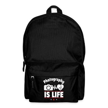 Fotografie ist das Leben - Rucksack - Schwarz - Vorne