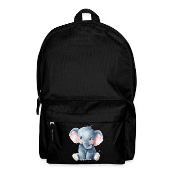 Elefanten Baby - Rucksack - Schwarz - Vorne