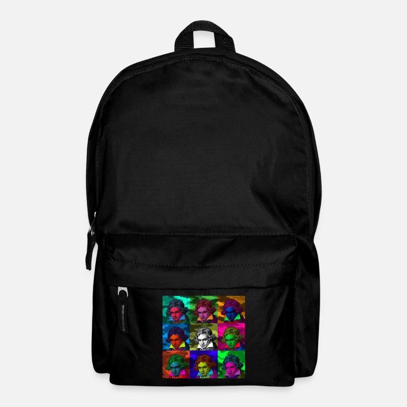Pop art Ludwig van Beethoven - Sac à dos - noir