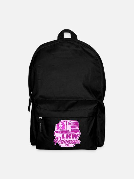 LKW Prinzessin Truck LKW Fahrerin - Rucksack - Schwarz