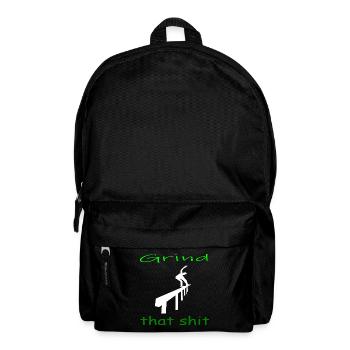 Grind that shit - Rucksack - Schwarz - Vorne