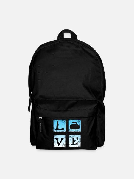 Liebe Curling - Rucksack - Schwarz