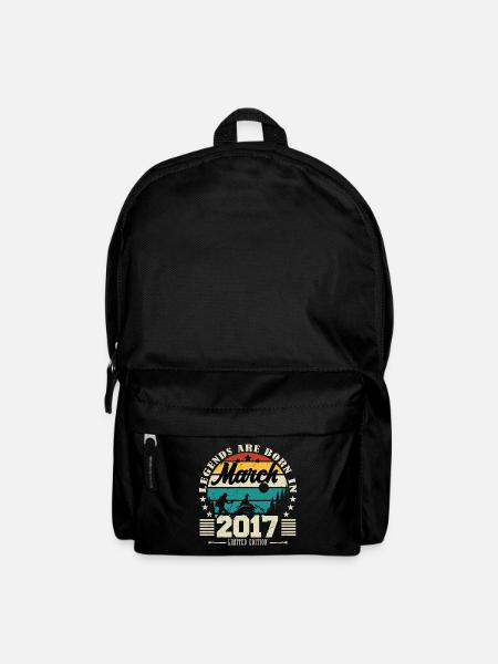März 2017. Geburtstagsgeschenk März 2017. - Rucksack - Schwarz
