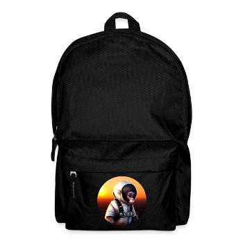 Affe Astronaut - Rucksack - Schwarz - Vorne