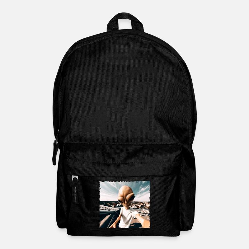 Alien Rooftop Selfie - Rucksack - Schwarz