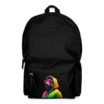 Wild boar with sunglasses Colorful Cool forest animals - Backpack - black - Front