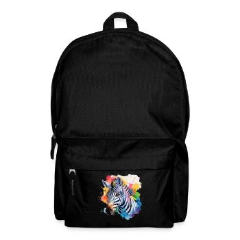 Zebra cool in colorful design - Backpack - black - Front