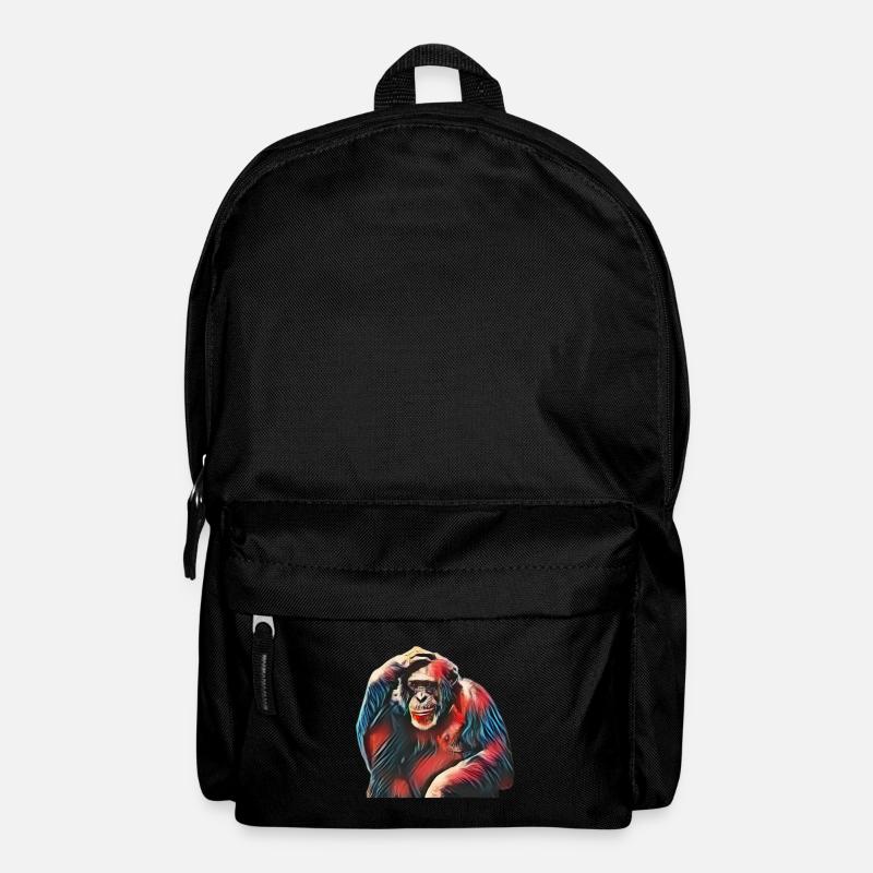 Affe - Rucksack - Schwarz