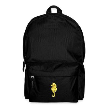 Seepferdchen - Rucksack - Schwarz - Vorne