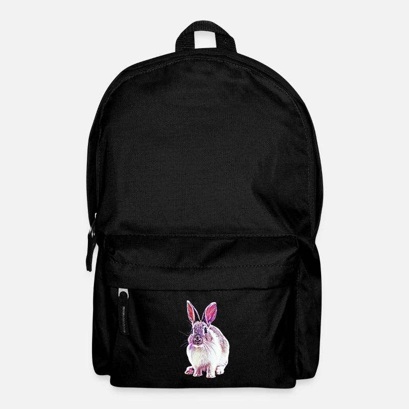 Kaninchen - Rucksack - Schwarz