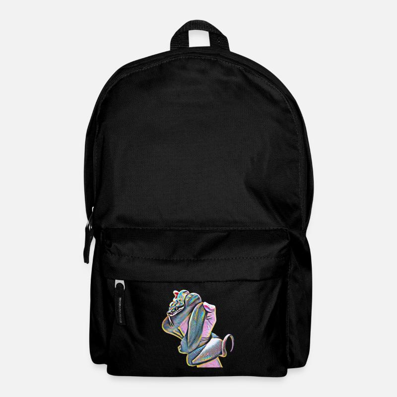 Schlange - Rucksack - Schwarz
