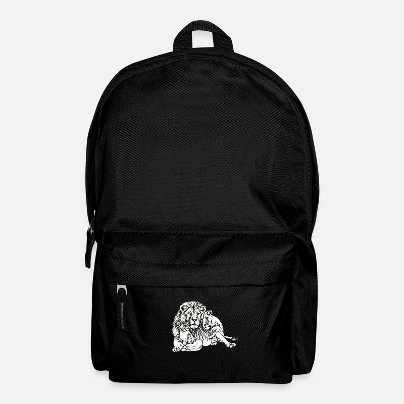 Löwen - Rucksack - Schwarz