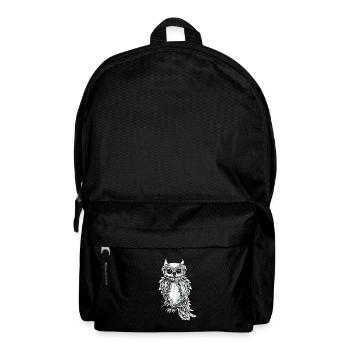 Chouette - Sac à dos - noir - Devant