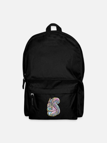 écureuil - Sac à dos - noir