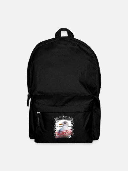 Möwe - Fischbrötchen Dieb - Rucksack - Schwarz