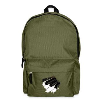 Piano music - Backpack - olive green - Front