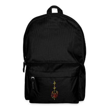 Heartbeat vertical lion - Backpack - black - Front