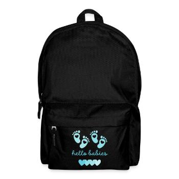 hello babys blau - Rucksack - Schwarz - Vorne